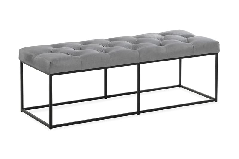 Donte Siddebænk 120 cm Dybhæftet, Grå