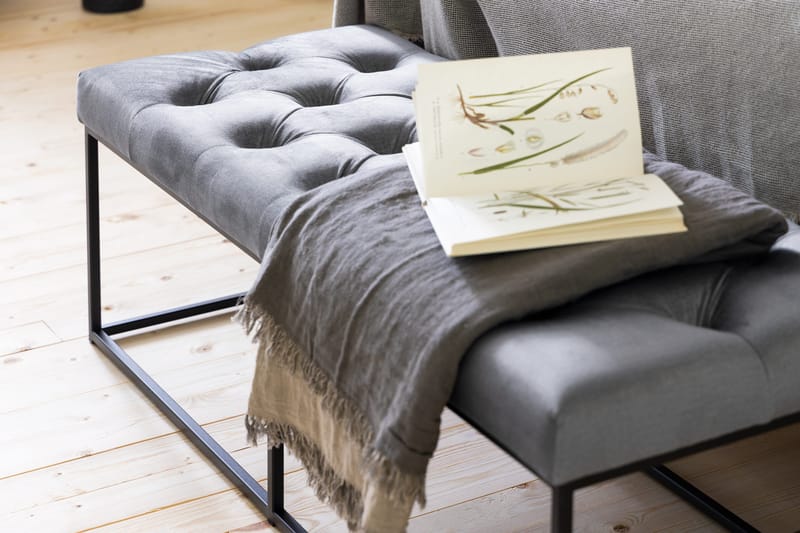 Donte Siddebænk 120 cm Dybhæftet - Grå - Møbler - Stole & lænestole - Bænke - Entrébænk