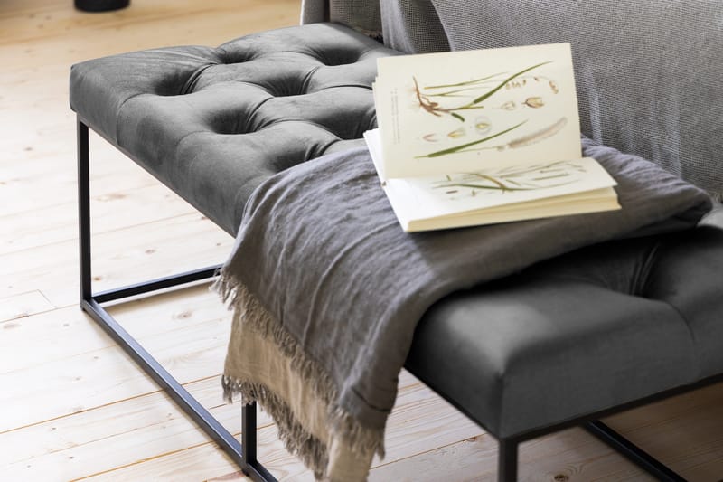 Donte Siddebænk 120 cm Dybhæftet - Mørkegrå - Møbler - Stole & lænestole - Bænke - Entrébænk