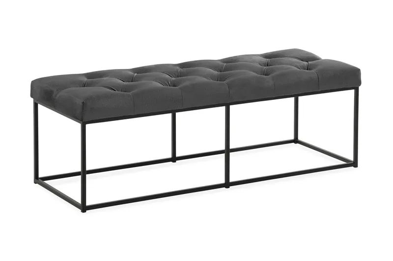 Donte Siddebænk 120 cm Dybhæftet, Mørkegrå