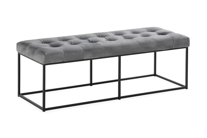 Donte Siddebænk 120 cm Square, Grå