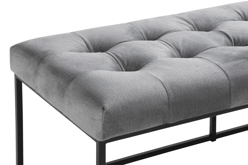 Donte Siddebænk 120 cm Square - Grå - Møbler - Stole & lænestole - Bænke - Entrébænk