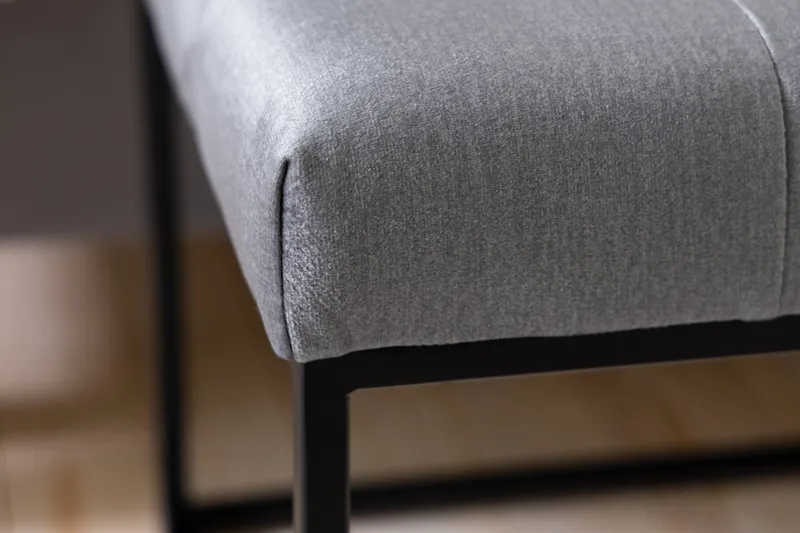 Donte Siddebænk 120 cm Square - Grå - Møbler - Stole & lænestole - Bænke - Entrébænk