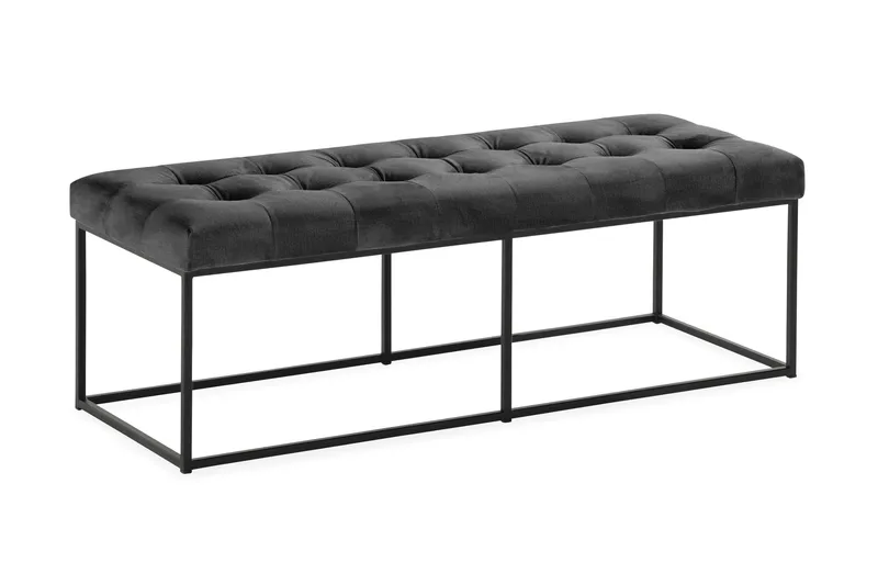 Donte Siddebænk 120 cm Square, Mørkegrå