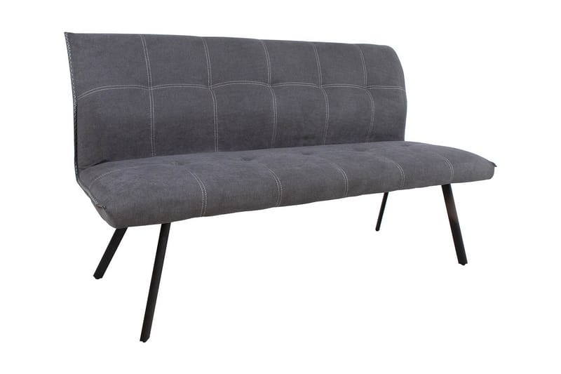 Eddy Sofa 160 cm Grå - Bænke - Bænk med ryglæn