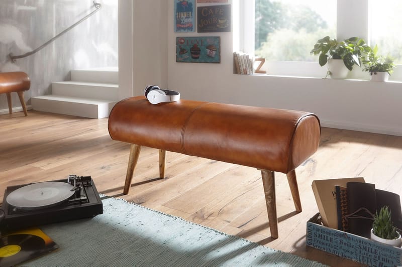 Ednesha sæde bænk - Brun - Møbler - Stole & lænestole - Bænke - Entrébænk