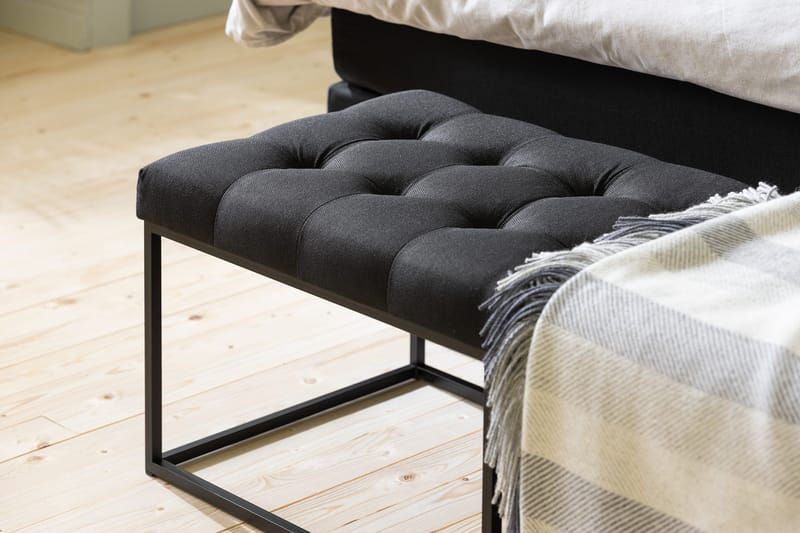 Ella sædetæppe 120 cm Ternet - Sort - Møbler - Stole & lænestole - Bænke - Entrébænk