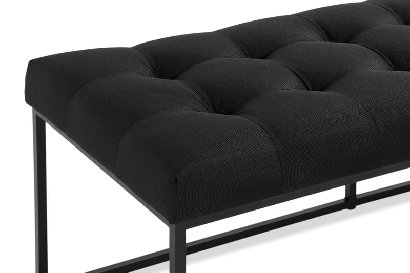 Ella sædetæppe 120 cm Ternet - Sort - Møbler - Stole & lænestole - Bænke - Entrébænk