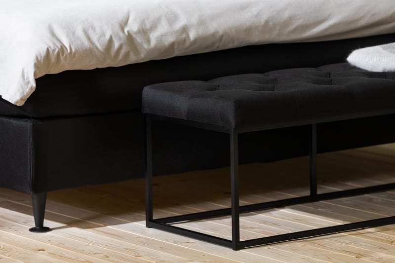 Ella sidebænk 120 cm dyb-syet - Sort - Møbler - Stole & lænestole - Bænke - Entrébænk