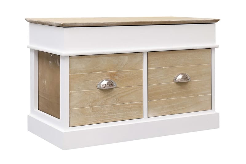 entrébænk 70 x 35 x 45 cm kejsertræ - Møbler - Stole & lænestole - Bænke - Entrébænk - Entrébænk med opbevaring