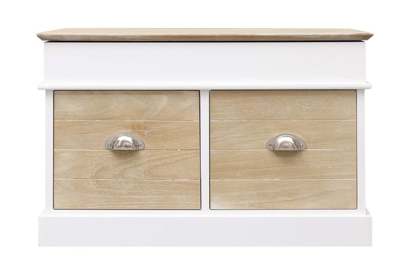 entrébænk 70 x 35 x 45 cm kejsertræ - Møbler - Stole & lænestole - Bænke - Entrébænk - Entrébænk med opbevaring