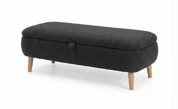 Bænk Atelier Del Sofa Rena (90 x 45 x 30 cm) Antracit - Antracit - Møbler - Stole & lænestole - Bænke - Entrébænk - Entrébænk med opbevaring