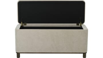 Bænk Fjalar med Opbevaring 110 cm - Beige - Møbler - Stole & lænestole - Bænke - Entrébænk - Entrébænk med opbevaring