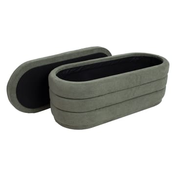 Bænk HOME4YOU Hiro 104x44xh44 cm med opbevaring Grøn - grøn - Møbler - Stole & lænestole - Bænke - Entrébænk - Entrébænk med opbevaring