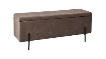 Brewster bænk m. opbevaring 120 cm - Brun - Møbler - Stole & lænestole - Bænke - Entrébænk - Entrébænk med opbevaring