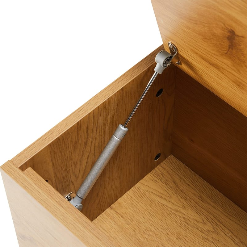 Entrebænk HOME4YOU Aalborg 90x32x46 cm eg - eg - Møbler - Stole & lænestole - Bænke - Entrébænk - Entrébænk med opbevaring