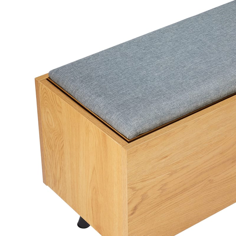 Entrebænk HOME4YOU Aalborg 90x32x46 cm eg - eg - Møbler - Stole & lænestole - Bænke - Entrébænk - Entrébænk med opbevaring