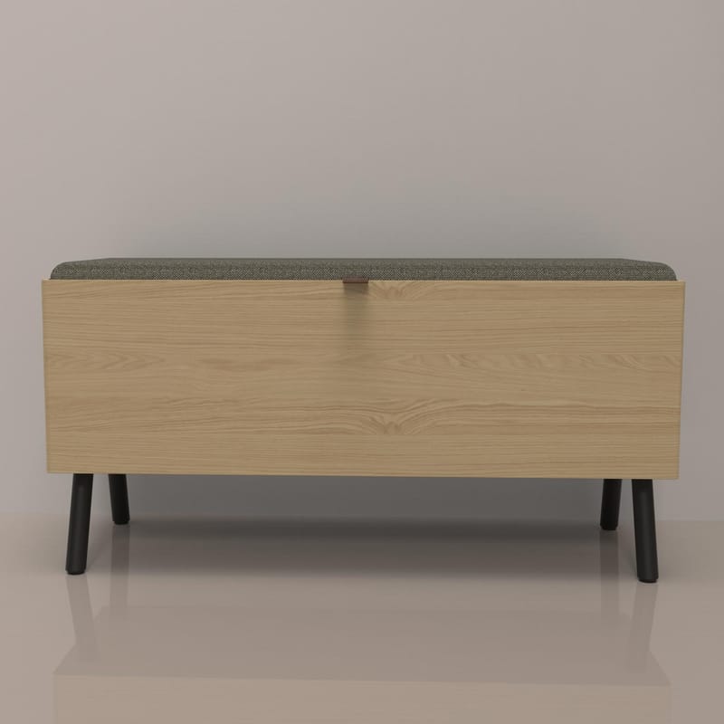 Entrebænk HOME4YOU Aalborg 90x32x46 cm eg - eg - Møbler - Stole & lænestole - Bænke - Entrébænk - Entrébænk med opbevaring