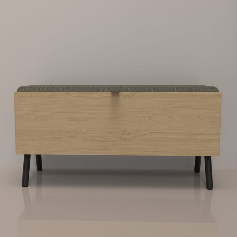 Entrebænk HOME4YOU Aalborg 90x32x46 cm eg - eg - Møbler - Stole & lænestole - Bænke - Entrébænk - Entrébænk med opbevaring