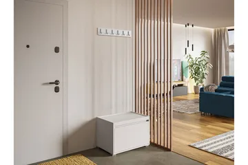 Grawis Bænk - Hvid - Møbler - Stole & lænestole - Bænke - Entrébænk - Entrébænk med opbevaring