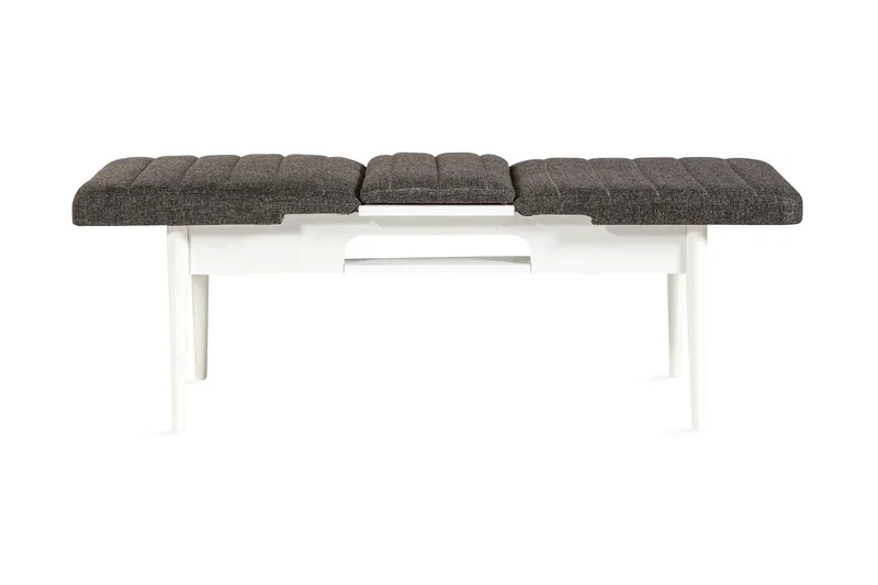 Idehult Bænk 51 cm, Hvid/Antracit