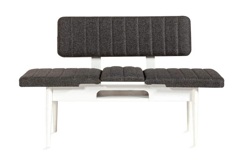 Idehult Bænk 85 cm - Hvid/Antracit - Møbler - Stole & lænestole - Bænke