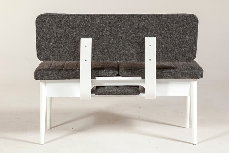 Idehult Bænk 85 cm - Hvid/Antracit - Møbler - Stole & lænestole - Bænke