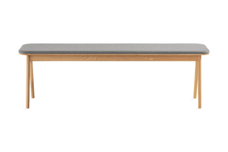 Jerup Siddebænk - Smal bænk 150 cm entre køkken - Massiv eg træ - Brun - Møbler - Stole & lænestole - Bænke - Entrébænk