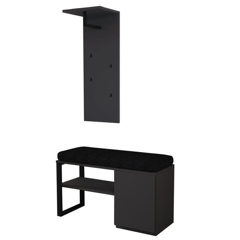 Uniqo Hallstativsæt 35x90x35 cm, Antracit