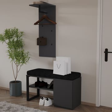 Uniqo Hallstativsæt 35x90x35 cm - Antracit - Møbler - Stole & lænestole - Bænke - Entrébænk - Entrébænk med opbevaring