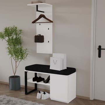 Uniqo Hallstativsæt 35x90x35 cm - Hvid - Møbler - Stole & lænestole - Bænke - Entrébænk - Entrébænk med opbevaring