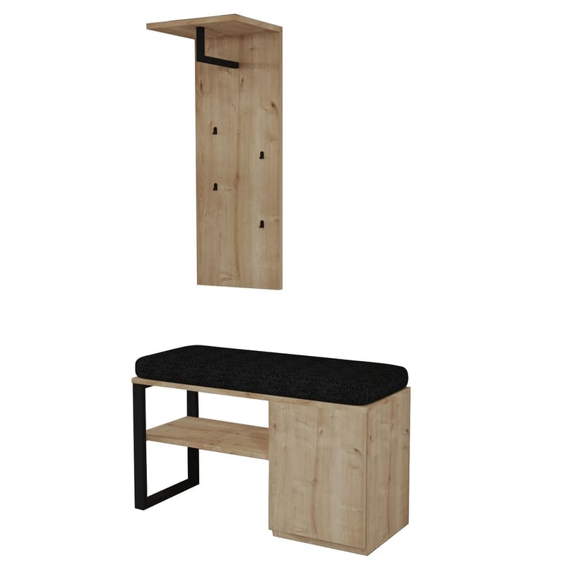 Uniqo Hallstativsæt 35x90x35 cm, Sapphire Oak