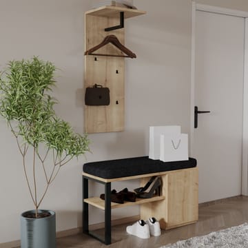 Uniqo Hallstativsæt 35x90x35 cm - Sapphire Oak - Møbler - Stole & lænestole - Bænke - Entrébænk - Entrébænk med opbevaring
