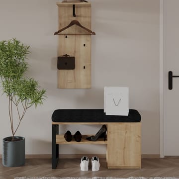 Uniqo Hallstativsæt 35x90x35 cm - Sapphire Oak - Møbler - Stole & lænestole - Bænke - Entrébænk - Entrébænk med opbevaring