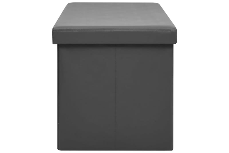 foldbar opbevaringsbænk PVC grå - Grå - Entréopbevaring - Skohylde med bænk