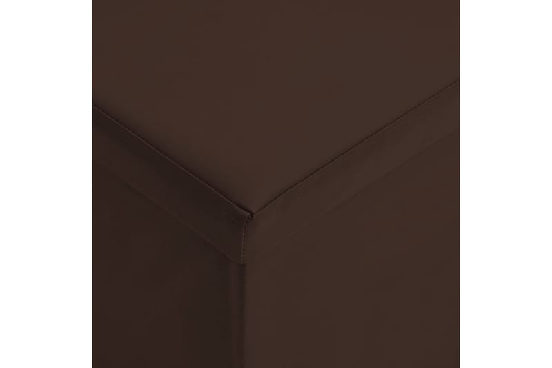 foldbar opbevaringsbænk PVC brun - Brun - Entréopbevaring - Skohylde med bænk