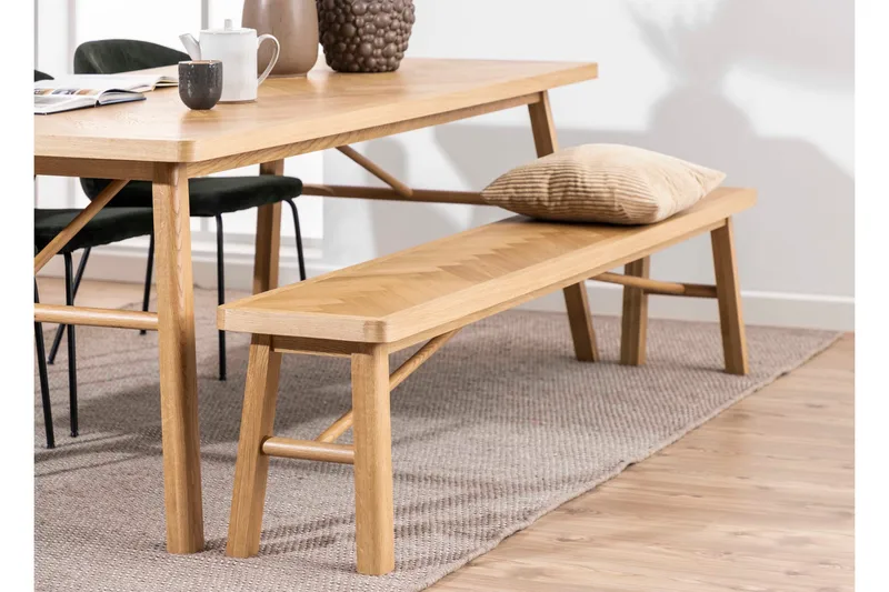 Galwa Bænk - Sort/Mat Eg - Møbler - Stole & lænestole - Bænke - Entrébænk