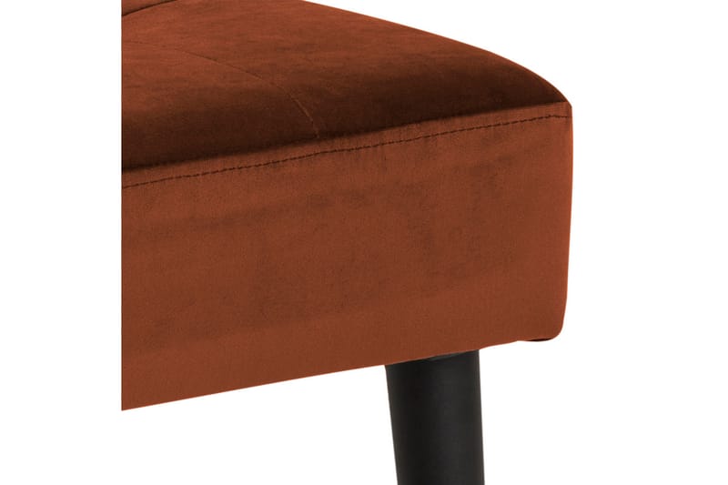Goldbro sofa VIC-stof - Orange/Mat Sort - Entrébænk - Bænke