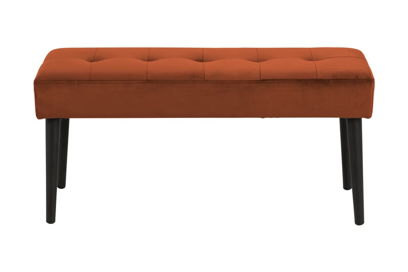Goldbro sofa VIC-stof - Orange/Mat Sort - Entrébænk - Bænke