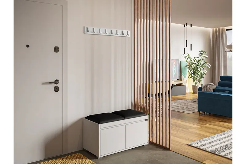 Grawis Bænk 2-Pers., Hvid/Sort