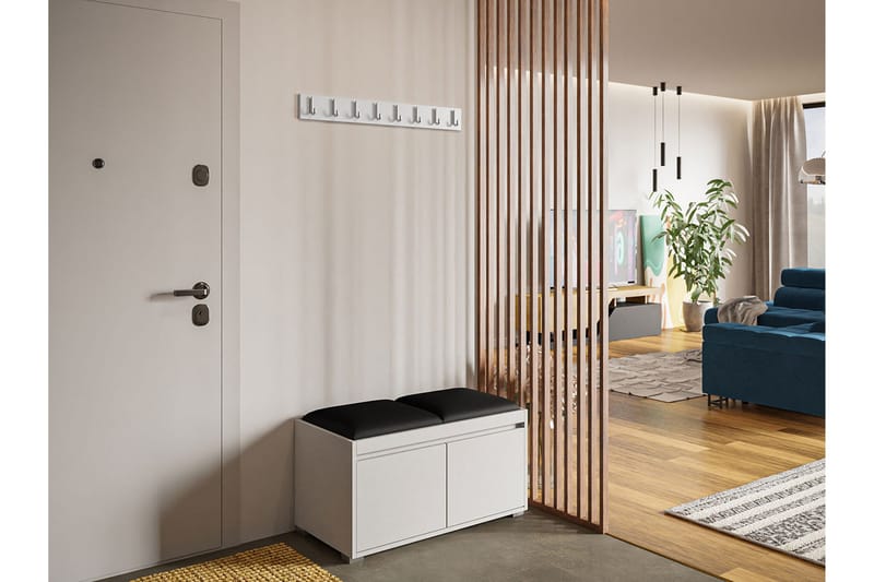 Grawis Bænk 2-Pers., Hvid/Sort