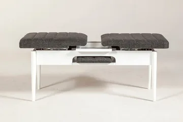Idehult Bænk 51 cm - Hvid/Antracit - Møbler - Stole & lænestole - Bænke - Entrébænk