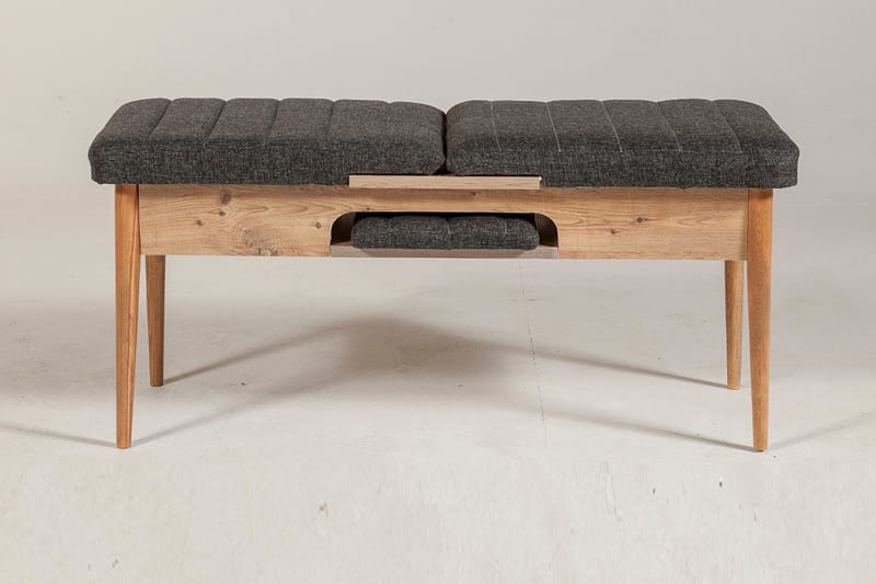 Idehult Bænk 51 cm - Træ/natur/Antracit - Møbler - Stole & lænestole - Bænke