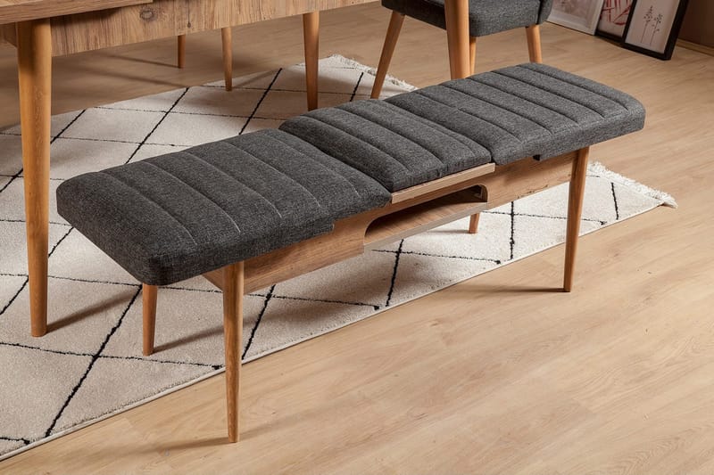 Idehult Bænk 51 cm - Træ/natur/Antracit - Møbler - Stole & lænestole - Bænke - Entrébænk