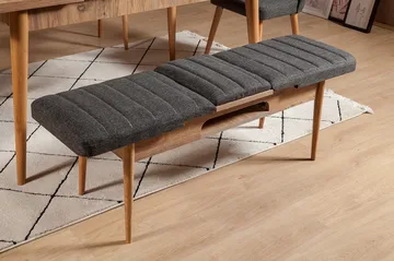 Idehult Bænk 51 cm - Træ/natur/Antracit - Møbler - Stole & lænestole - Bænke - Entrébænk