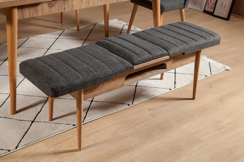 Idehult Bænk 51 cm - Træ/natur/Antracit - Møbler - Stole & lænestole - Bænke - Entrébænk