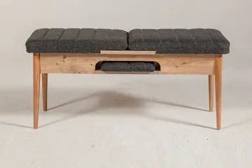 Idehult Bænk 51 cm - Træ/natur/Antracit - Møbler - Stole & lænestole - Bænke - Entrébænk