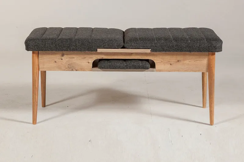 Idehult Bænk 51 cm - Træ/natur/Antracit - Møbler - Stole & lænestole - Bænke - Entrébænk