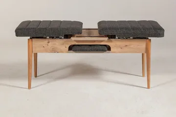 Idehult Bænk 51 cm - Træ/natur/Antracit - Møbler - Stole & lænestole - Bænke - Entrébænk