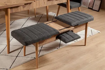 Idehult Bænk 51 cm - Træ/natur/Antracit - Møbler - Stole & lænestole - Bænke - Entrébænk